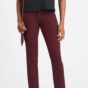Gorgeous Maroon Mid Rise Skinny Sloan Pants